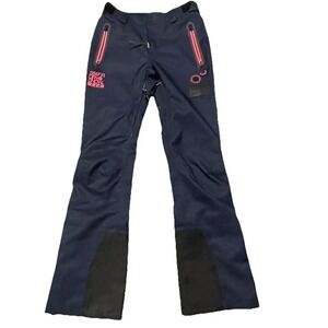 SUPERDRY Pants Womens 6 Sleek LUXE Ski Pants Navy Pink‎ Lined Flared